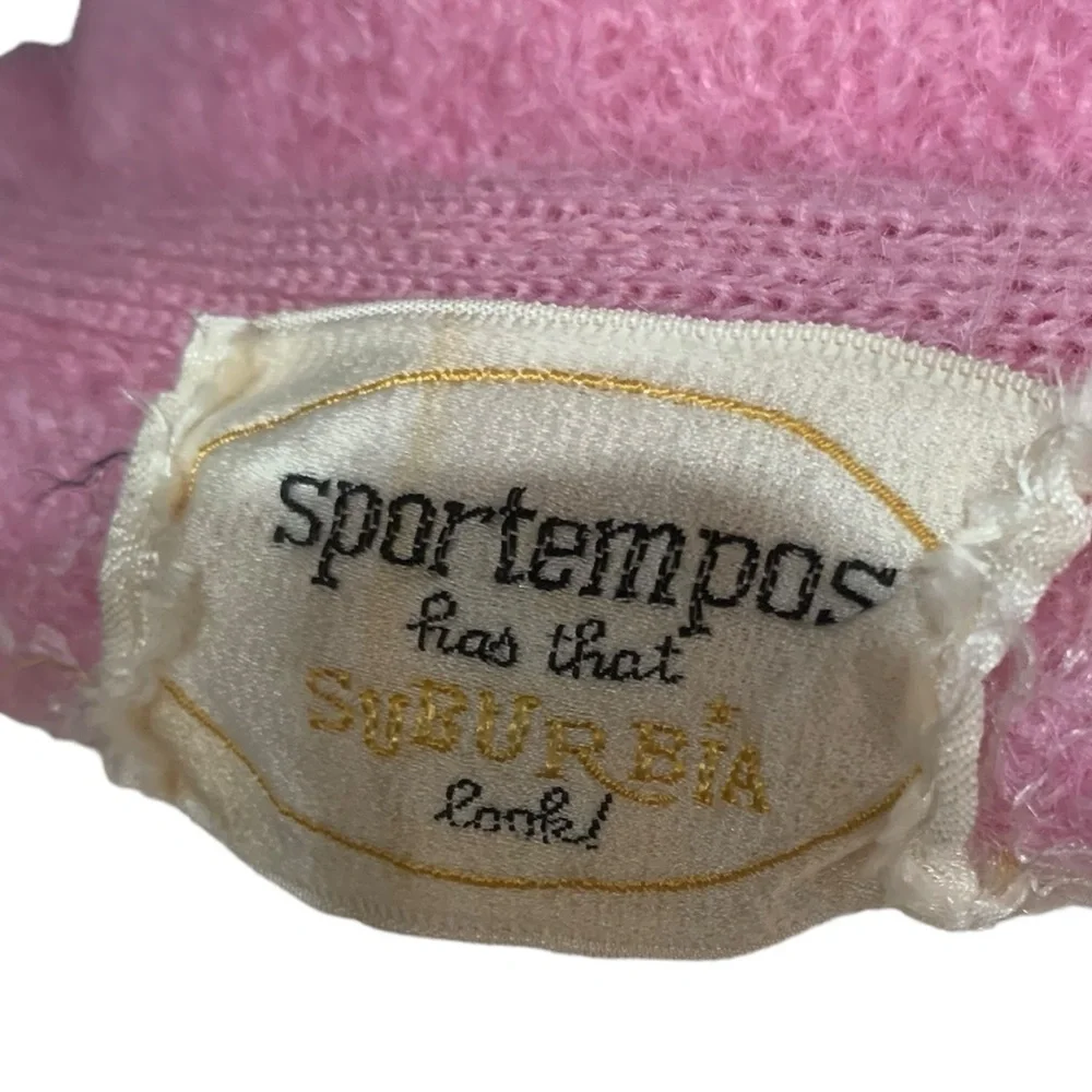 Vintage pink Sportempo cardigan size small - Picture 6 of 6